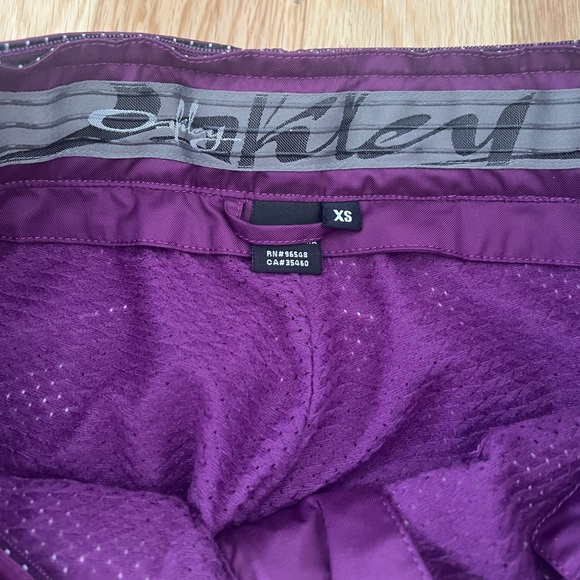 Oakley Signature Series Ski/Snowboard Pants In Purple Size XS - Picture 12 of 14